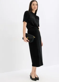 bonprix bonprix Falda midi Negro Best