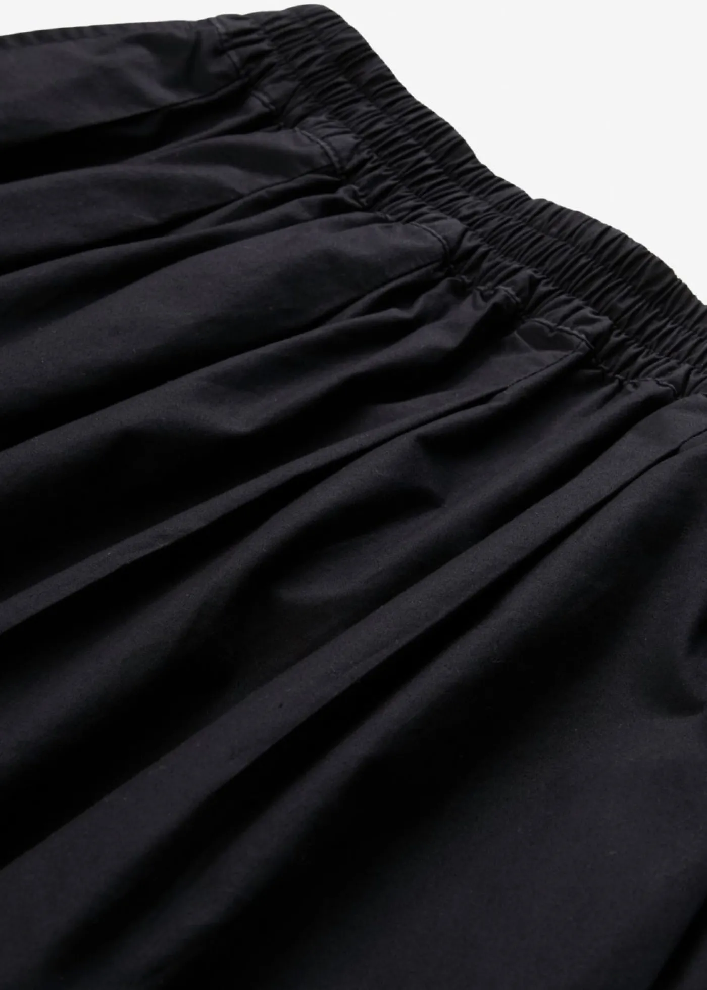bonprix bonprix Falda midi de algodón puro Negro Hot