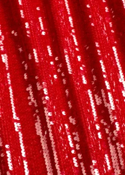 bonprix bonprix Falda midi de lentejuelas rojo cayena New