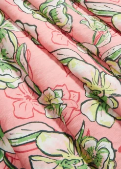 bonprix bonprix Falda midi de mezcla de viscosa fluida rosa pálido Outlet