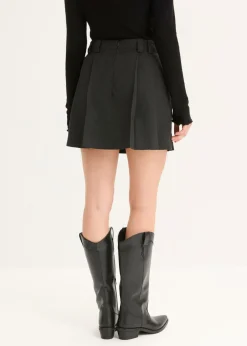 bonprix bonprix Falda pantalón Antracita oscuro jaspeado Clearance