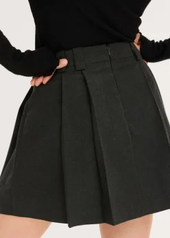 bonprix bonprix Falda pantalón Antracita oscuro jaspeado Clearance