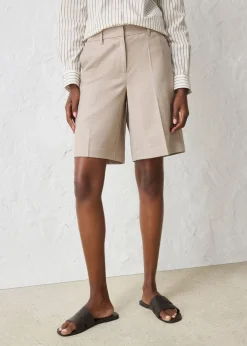 bonprix bonprix Falda pantalón con contenido de lana arena claro moteado New