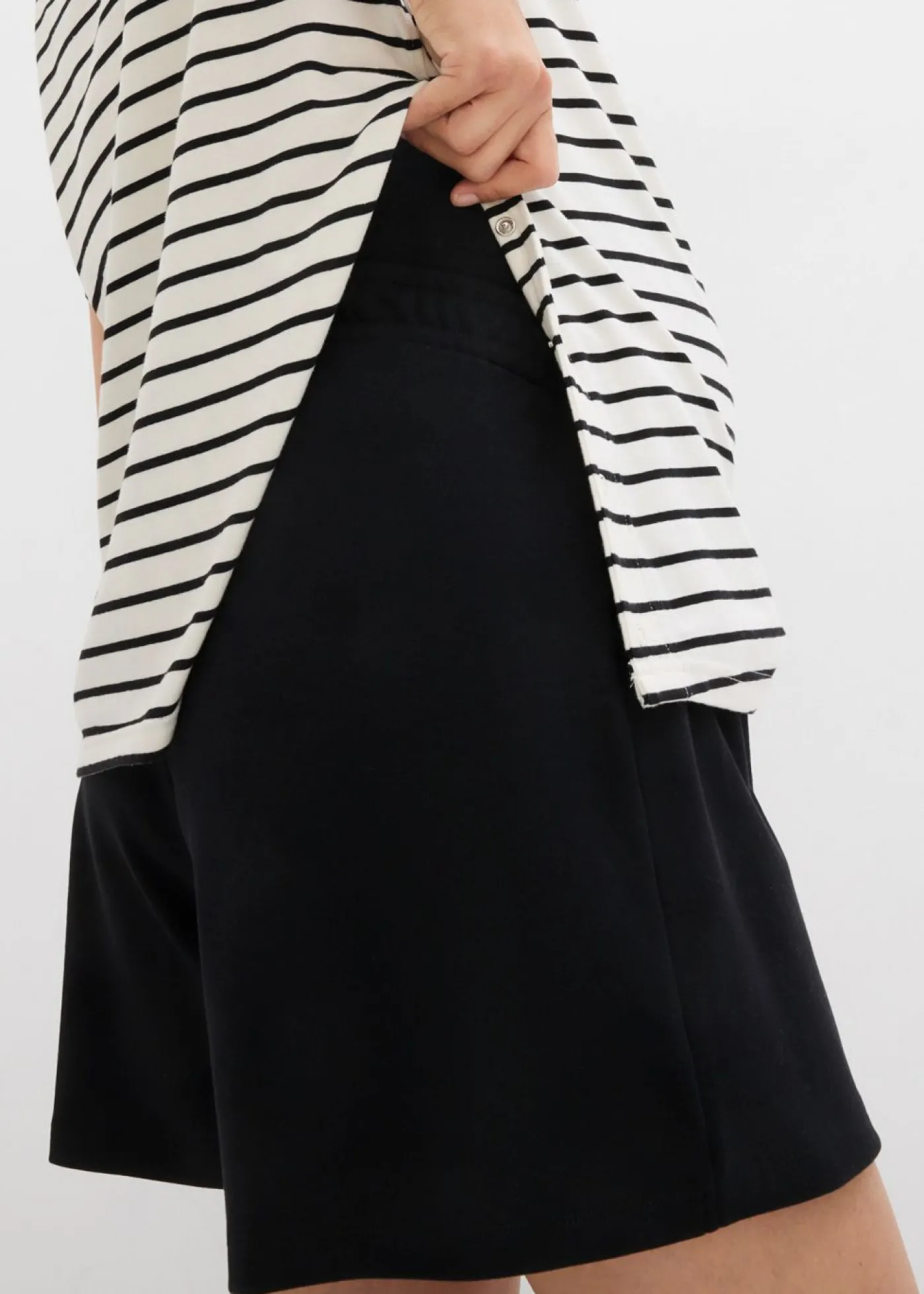 bonprix bonprix Falda pantalón premamá de algodón orgánico Negro Best