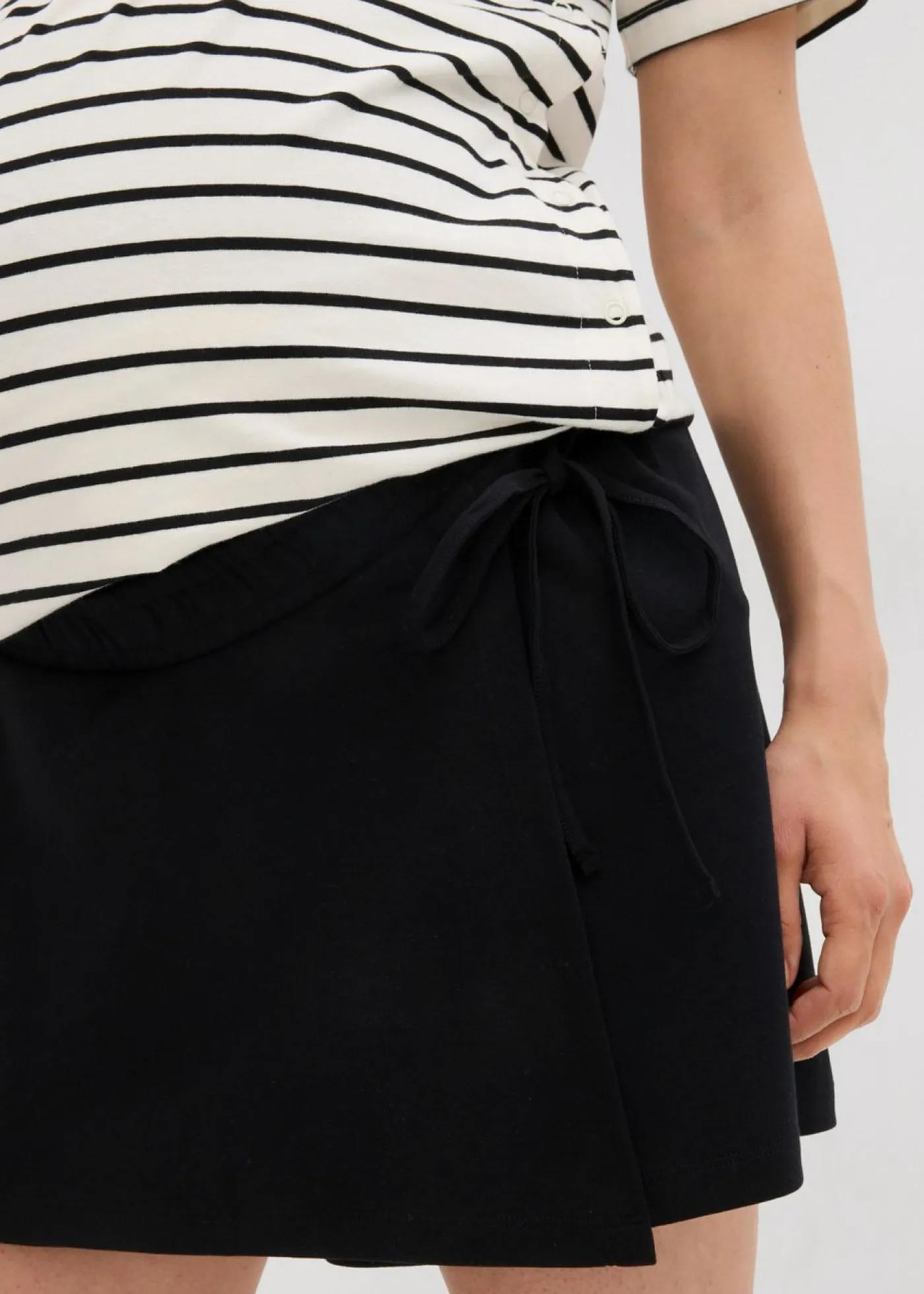 bonprix bonprix Falda pantalón premamá de algodón orgánico Negro Best