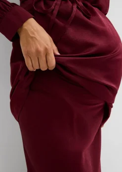 bonprix bonprix Falda premamá de satén mora oscuro Best