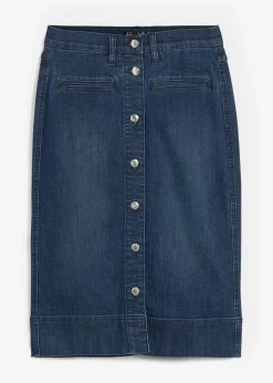 bonprix bonprix Falda vaquera Azul oscuro denim New