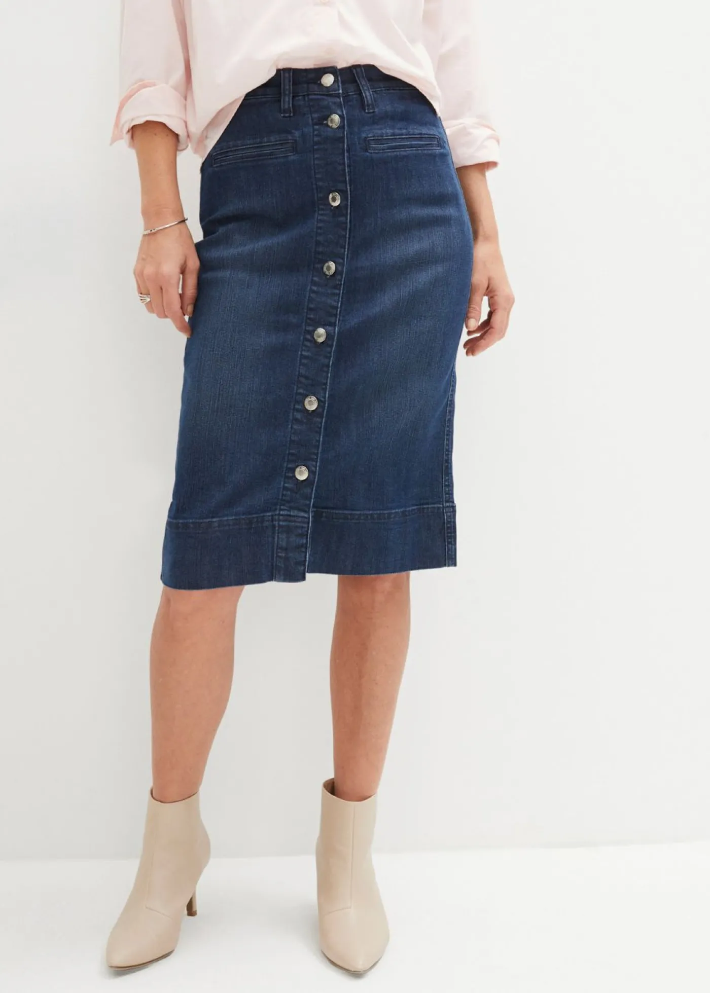 bonprix bonprix Falda vaquera Azul oscuro denim New
