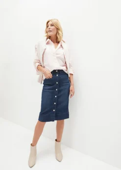 bonprix bonprix Falda vaquera Azul oscuro denim New