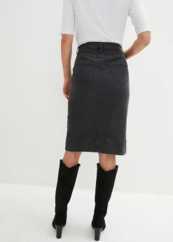 bonprix bonprix Falda vaquera Negro denim Outlet