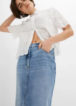 bonprix bonprix Falda vaquera Azul piedra Sale
