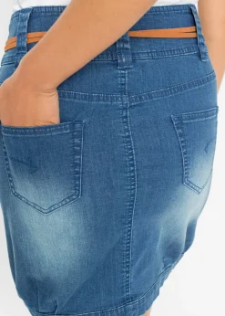 bonprix bonprix Falda vaquera con cinturón Denim Outlet