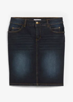 bonprix bonprix Falda vaquera elástica Azul marino usado Discount
