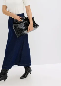 bonprix bonprix Falda vaquera midi Azul oscuro denim Best