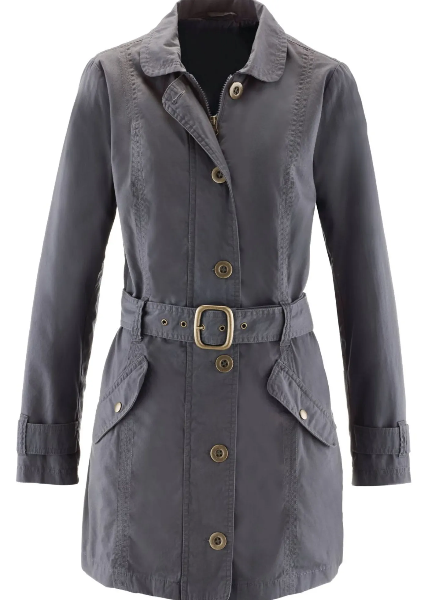 bonprix bonprix Gabardina pizarra Discount
