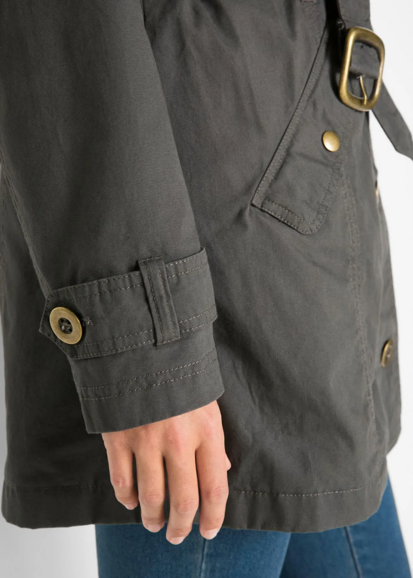 bonprix bonprix Gabardina pizarra Discount