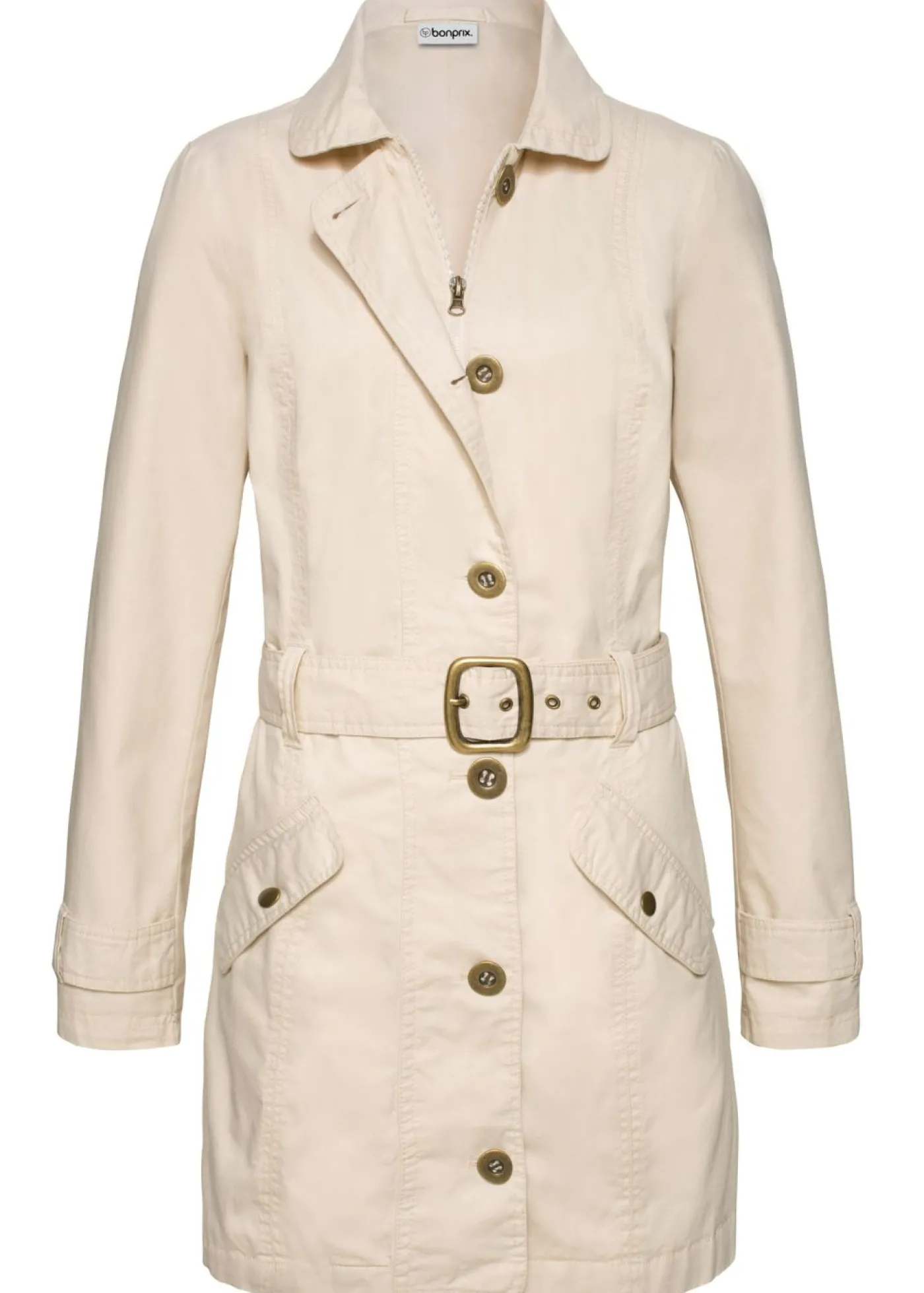 bonprix bonprix Gabardina gris guijarro