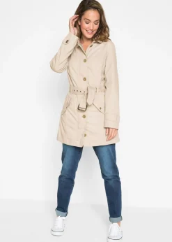 bonprix bonprix Gabardina gris guijarro