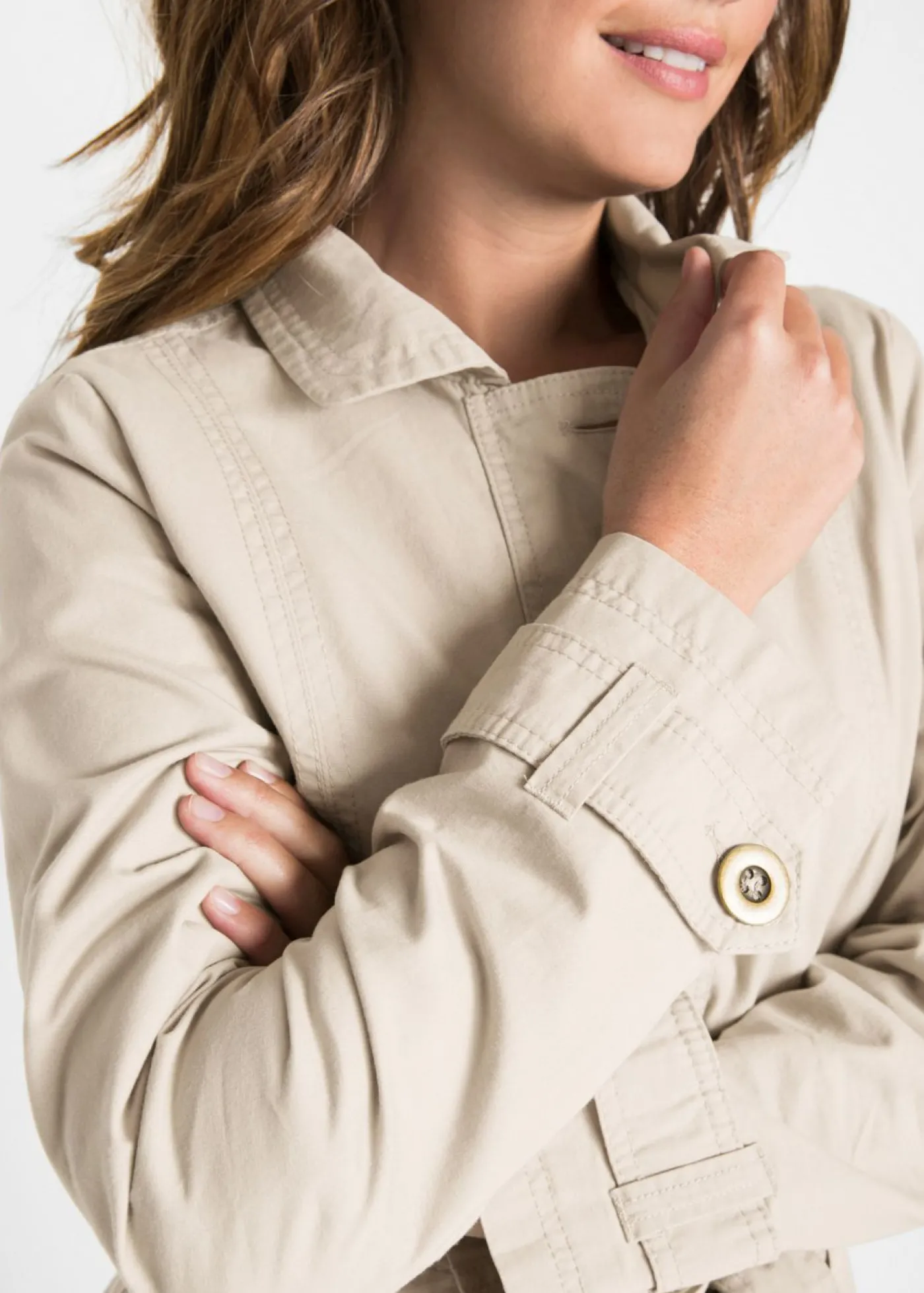 bonprix bonprix Gabardina gris guijarro