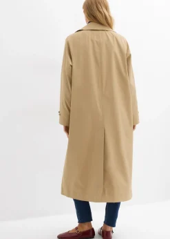bonprix bonprix Gabardina con trabillas Marrón caqui New
