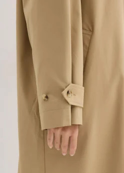 bonprix bonprix Gabardina con trabillas Marrón caqui New