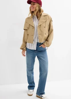 bonprix bonprix Gabardina corta oliva pálido Outlet