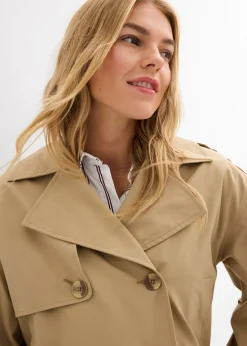 bonprix bonprix Gabardina corta oliva pálido Outlet