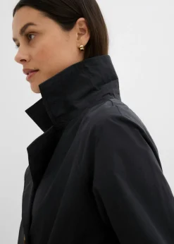 bonprix bonprix Gabardina corta Negro Sale