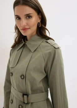 bonprix bonprix Gabardina corta Verde oliva
