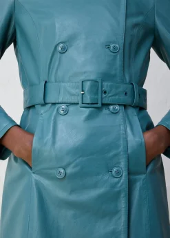 bonprix bonprix Gabardina de napa de cordero verde pimiento