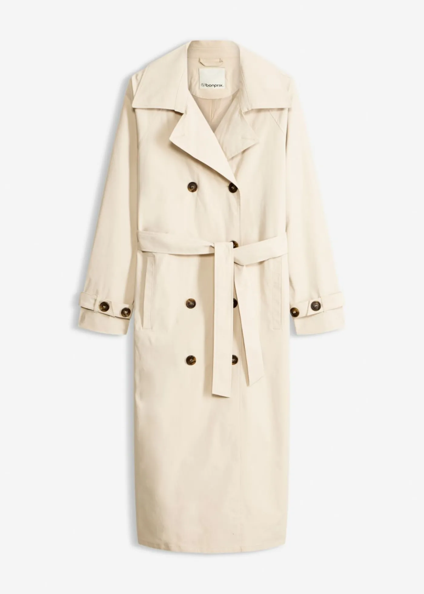 bonprix bonprix Gabardina forrada Arena claro Sale
