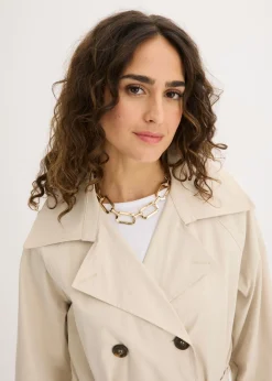 bonprix bonprix Gabardina forrada Arena claro Sale