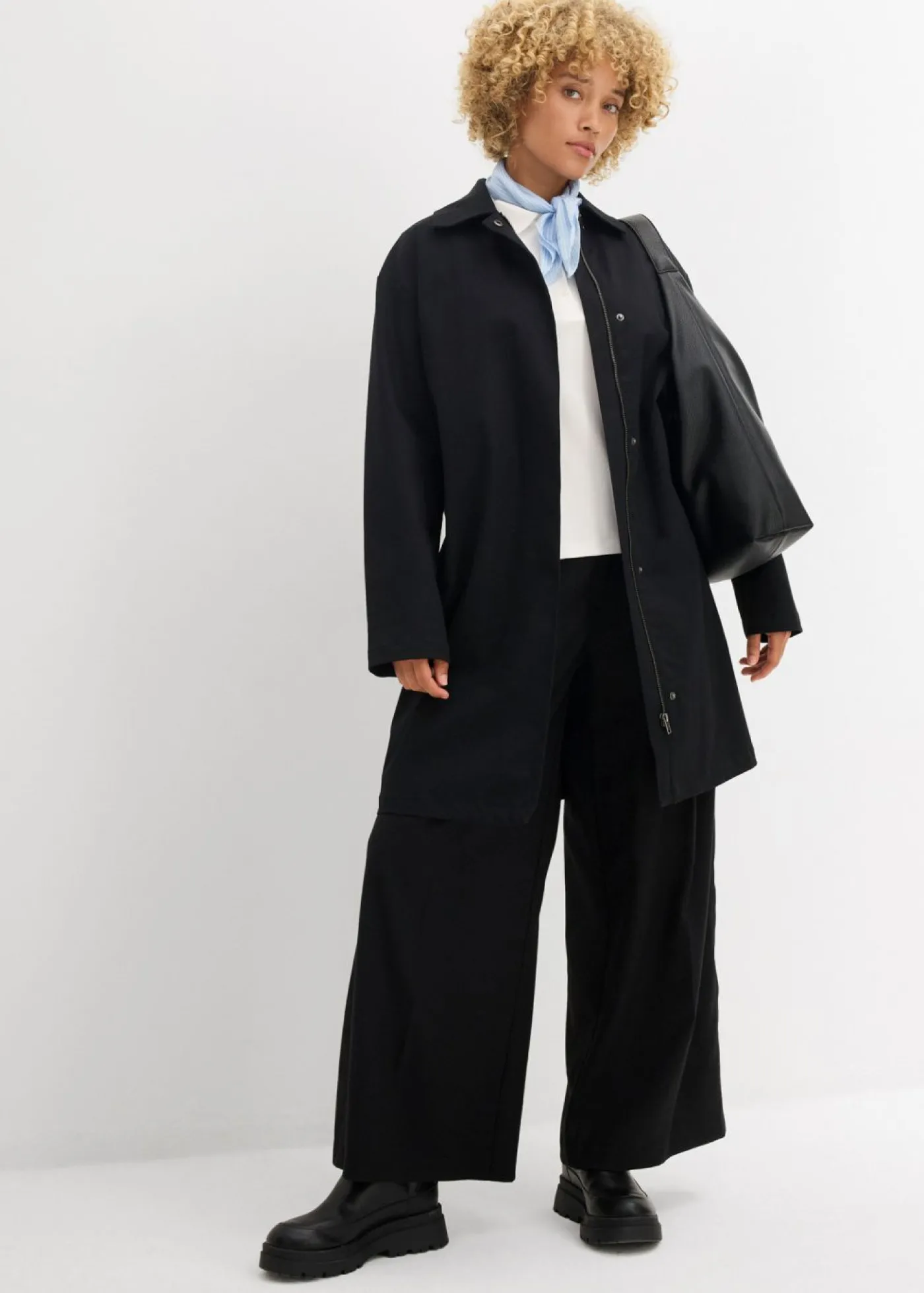 bonprix bonprix Gabardina repelente al agua Negro Online