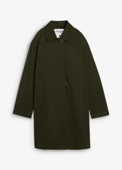 bonprix bonprix Gabardina repelente al agua Verde oscuro Discount