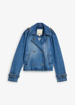 bonprix bonprix Gabardina vaquera azul claro denim Discount