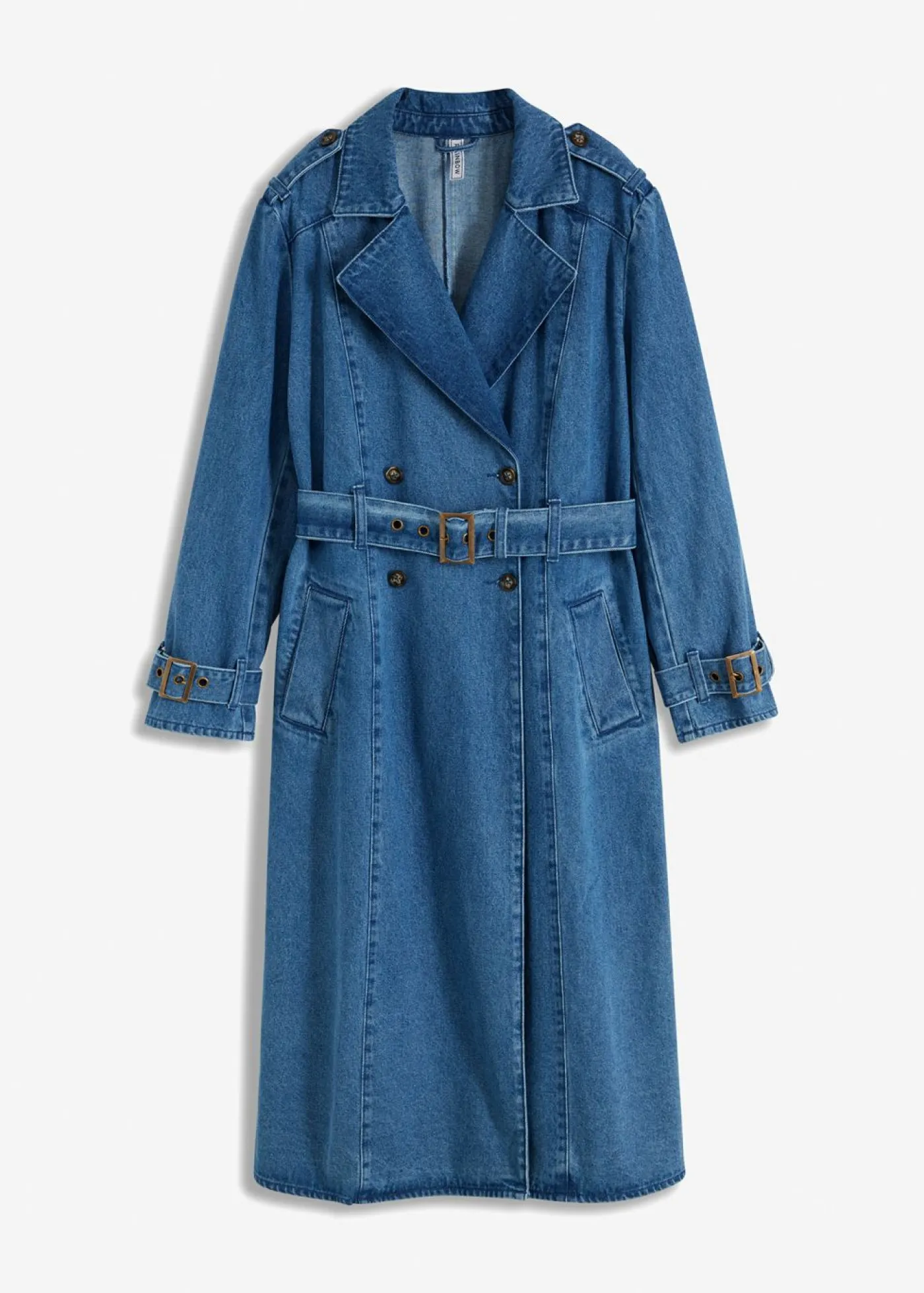 bonprix bonprix Gabardina vaquera Denim medio Online