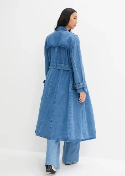 bonprix bonprix Gabardina vaquera Denim medio Online