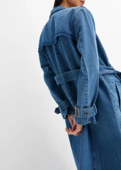 bonprix bonprix Gabardina vaquera Denim medio Online