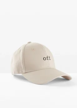 bonprix bonprix Gorra con bordado Beige Hot