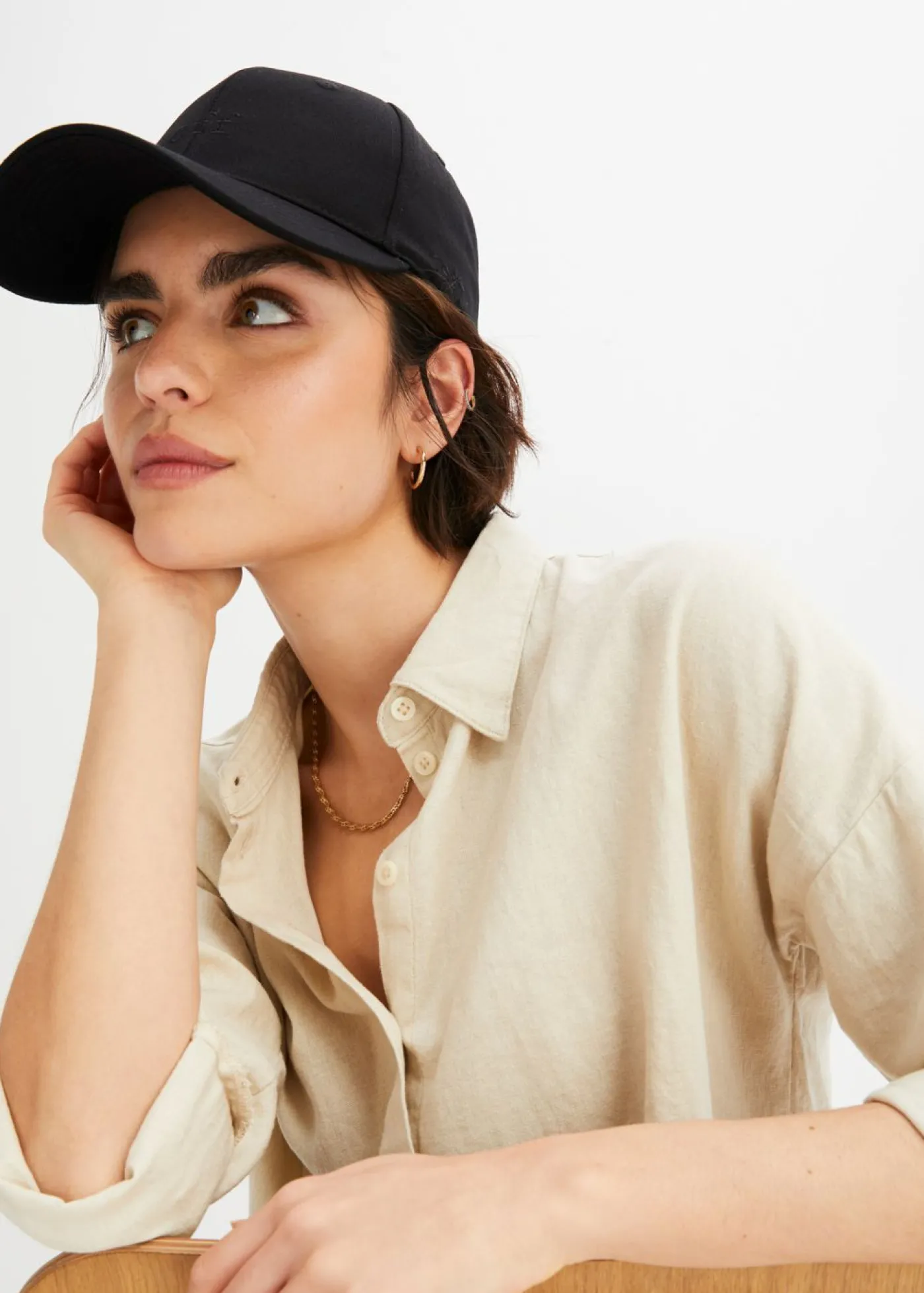 bonprix bonprix Gorra con bordado Negro