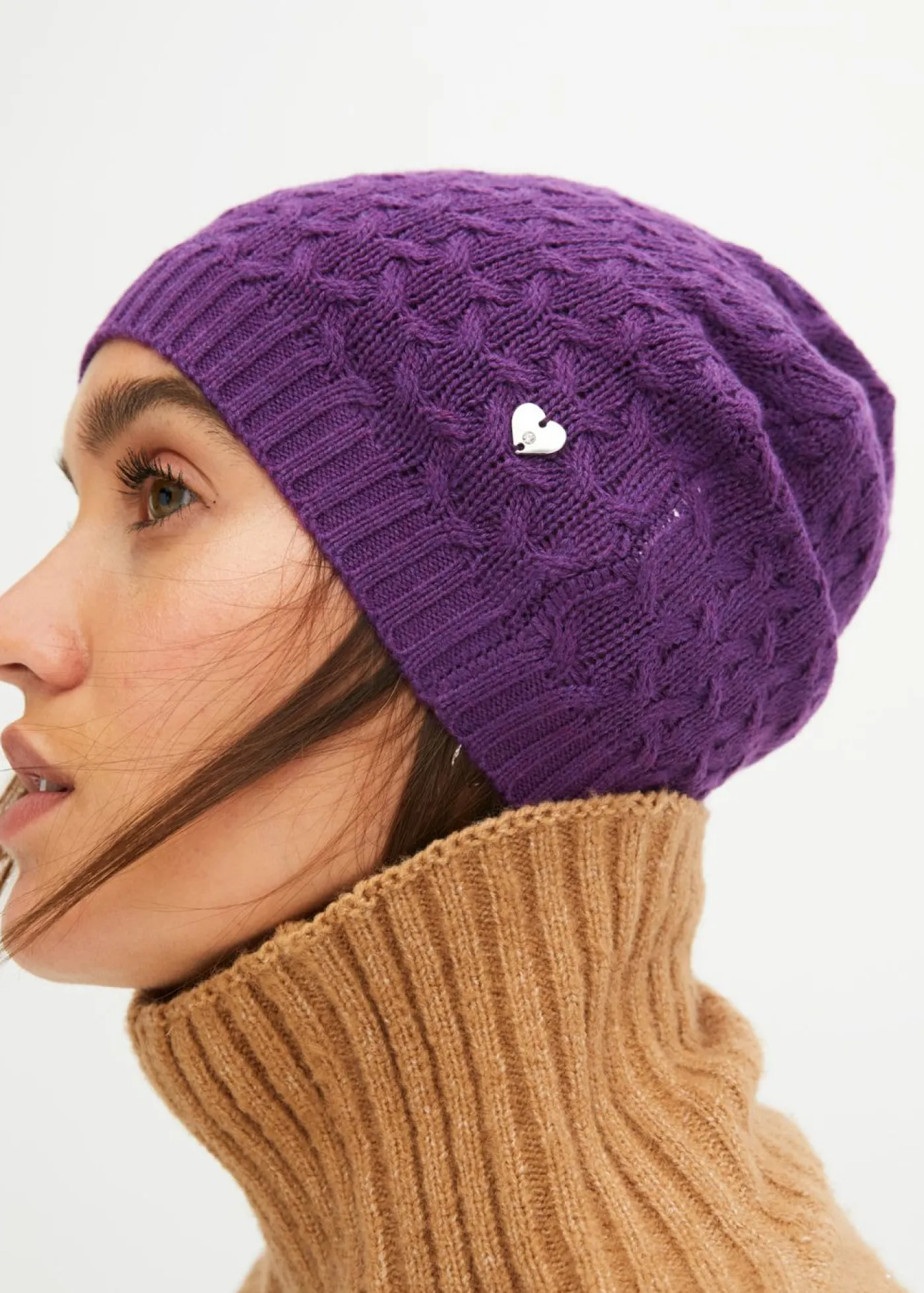 bonprix bonprix Gorro con contenido de cachemira Negro Sale
