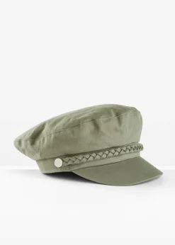 bonprix bonprix Gorro marinero con detalle trenzado Verde oliva Sale