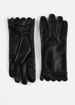 bonprix bonprix Guantes de cuero Negro Outlet