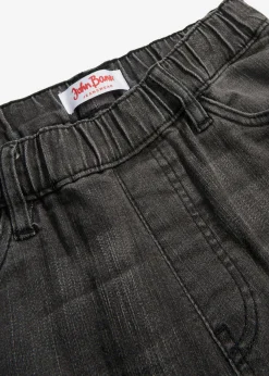 bonprix bonprix Jeggings de talle medio Negro desgastado Clearance