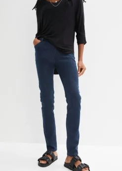 bonprix bonprix Jeggings efecto lavado Azul oscuro denim