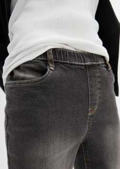 bonprix bonprix Jeggings efecto lavado Negro denim
