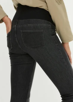 bonprix bonprix Jeggings premamá con algodón (2 unidades), skinny azul piedra + negro denim Online