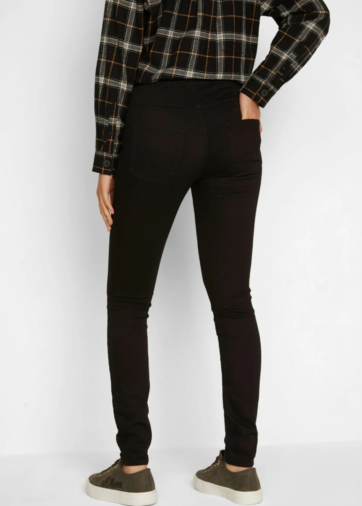 bonprix bonprix Jeggings térmicos de talle medio Negro Outlet