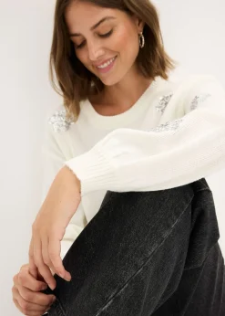 bonprix bonprix Jersey Blanco lana Online