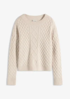 bonprix bonprix Jersey beige moteado Outlet